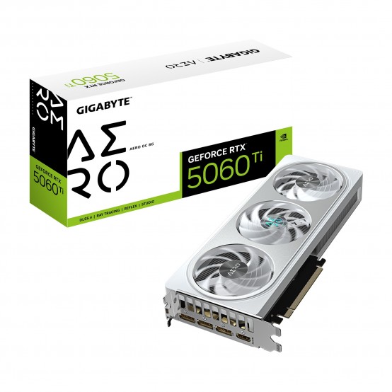 Placa video GigaByte GeForce RTX 5060 Ti AERO OC 8G GV-N506TAERO OC-8GD
