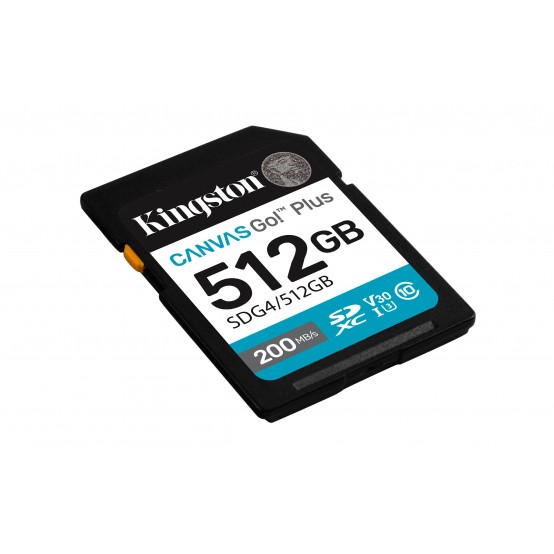 Card memorie Kingston Canvas Go! Plus SDXC SDG4/512GB