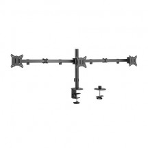 Suport Gembird Adjustable desk 3-display mounting arm (rotate, tilt, swivel), 17”-27”, up to 7 kg MA-D3-01