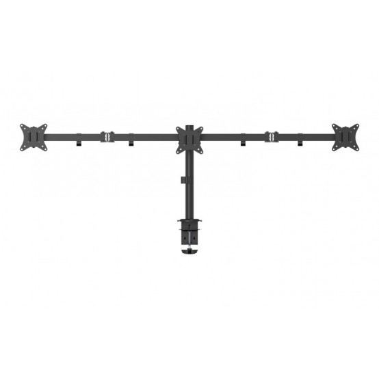 Suport Gembird Adjustable desk 3-display mounting arm (rotate, tilt, swivel), 17”-27”, up to 7 kg MA-D3-01