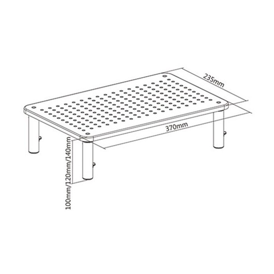Suport Gembird Adjustable monitor stand (triangle) MS-TABLE-02