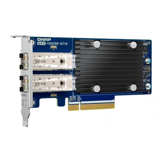 Placa de retea QNAP Dual-port, 10 GbE network expansion card QXG-10G2SF-X710