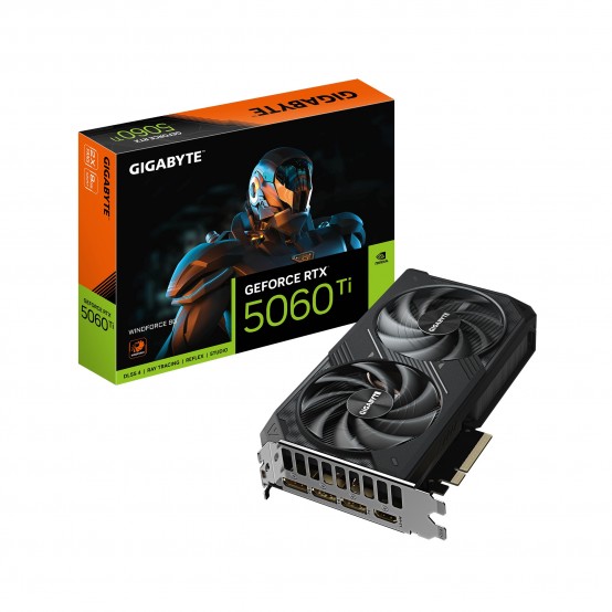 Placa video GigaByte GeForce RTX 5060 Ti WINDFORCE 8G GV-N506TWF2-8GD
