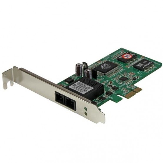 Placa de retea StarTech.com PCI Express (PCIe) Gigabit Ethernet Multimode SC Fiber Network Card Adapter NIC - 550m - TAA PEX100