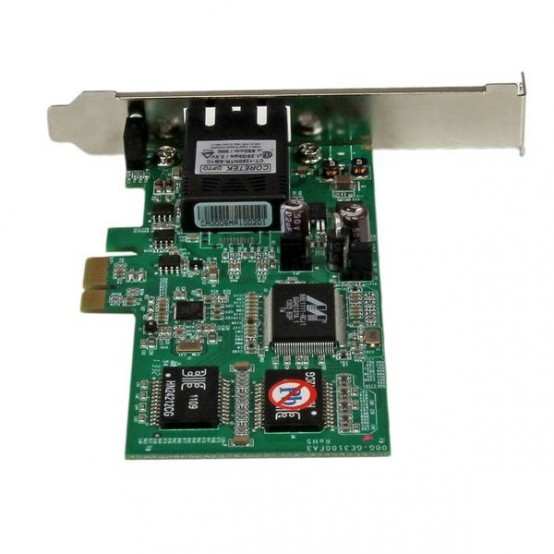Placa de retea StarTech.com PCI Express (PCIe) Gigabit Ethernet Multimode SC Fiber Network Card Adapter NIC - 550m - TAA PEX100