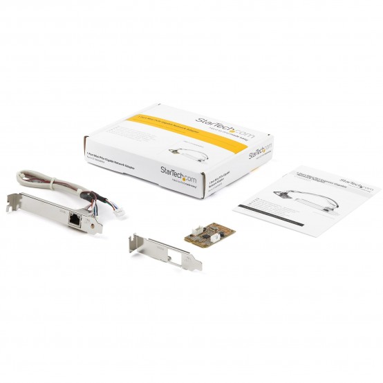Placa de retea StarTech.com Mini PCI Express Gigabit Ethernet Network Adapter NIC Card - TAA ST1000SMPEX