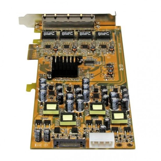 Placa de retea StarTech.com 4 Port Gigabit Power over Ethernet PCIe Network Card - PSE / PoE PCI Express NIC - TAA ST4000PEXPSE