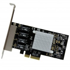 Placa de retea StarTech.com 4-Port Gigabit Ethernet Network Card - PCI Express, Intel I350 NIC ST4000SPEXI 2