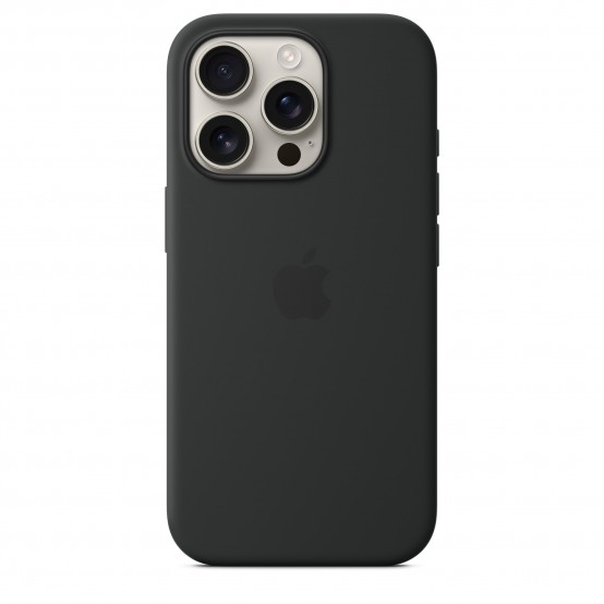 Husa Apple iPhone 16 Pro Silicone Case with MagSafe - Black MYYJ3ZM/A