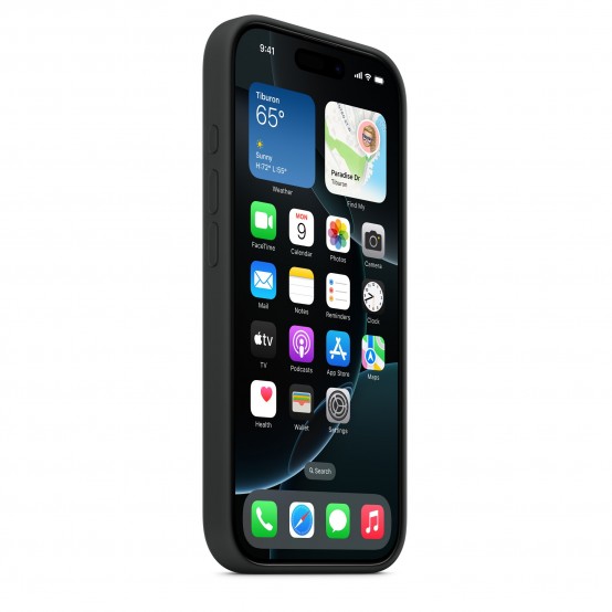 Husa Apple iPhone 16 Pro Silicone Case with MagSafe - Black MYYJ3ZM/A