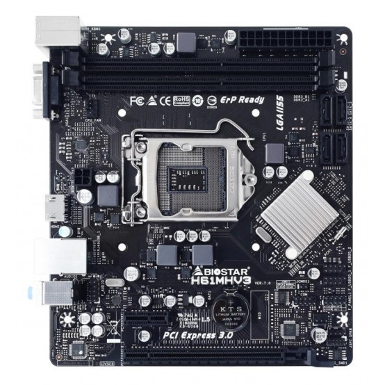 Placa de baza Biostar  H61MHV3