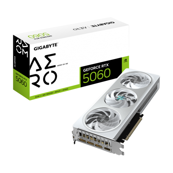 Placa video GigaByte GeForce RTX 5060 AERO OC 8G GV-N5060AERO OC-8GD