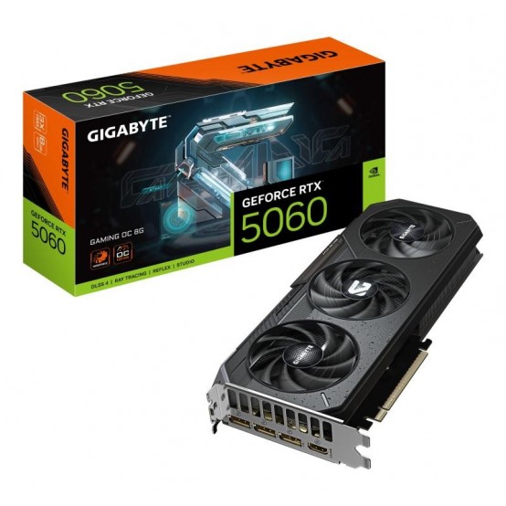 Placa video GigaByte GeForce RTX 5060 GAMING OC 8G GV-N5060GAMING OC-8GD