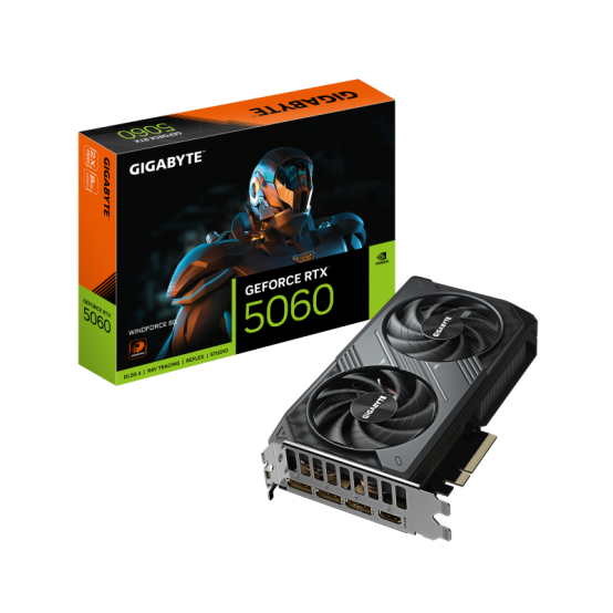Placa video GigaByte GeForce RTX 5060 WINDFORCE 8G GV-N5060WF2-8GD