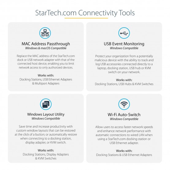 Adaptor StarTech.com USB-C Mini Travel Dock w/ 4K HDMI or 1080p VGA DKT30CHVAUSP