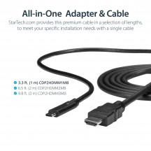 Cablu StarTech.com Ultra HD USB Type-C to 4K HDMI 2.0b Video Adapter Cable CDP2HDMM1MB