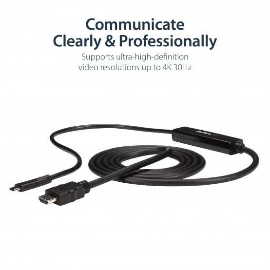 Cablu StarTech.com Ultra HD USB Type-C to 4K HDMI 2.0b Video Adapter Cable CDP2HDMM1MB