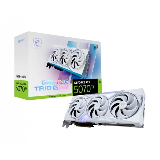 Placa video MSI  GeForce RTX 5070 Ti 16G GAMING TRIO OC WHITE