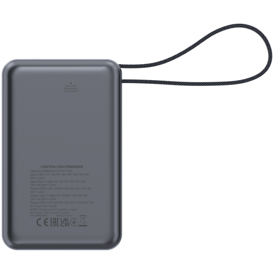 Acumulator Canyon  CNS-CPB600DG