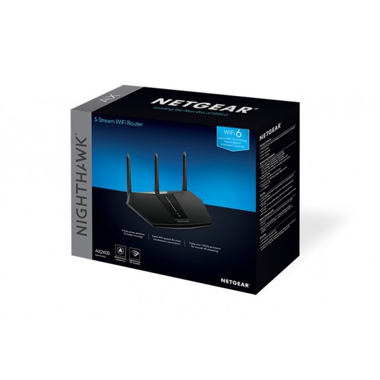 Router NetGear Nighthawk 5-Stream Dual-Band AX2400 WiFi 6 Router RAX30-100EUS