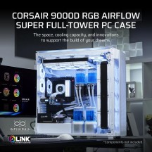 Carcasa Corsair 9000D RGB AIRFLOW Super Full-Tower PC Case CC-9011274-WW