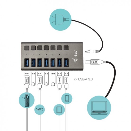 Hub iTec  U3CHARGEHUB7