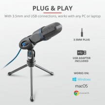 Microfon Trust Mico USB Microphone for PC and laptop TR-23790