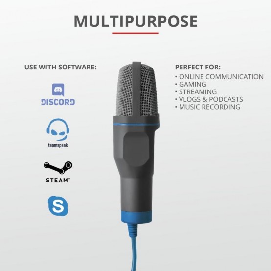 Microfon Trust Mico USB Microphone for PC and laptop TR-23790