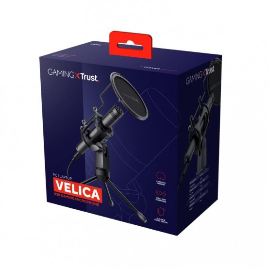 Microfon Trust GXT 241 Velica USB Streaming Microphone with pop filter TR-24182