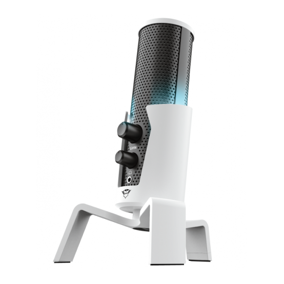 Microfon Trust GXT 258W Fyru USB 4-in-1 streaming microphone - White TR-24257