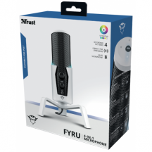 Microfon Trust GXT 258W Fyru USB 4-in-1 streaming microphone - White TR-24257