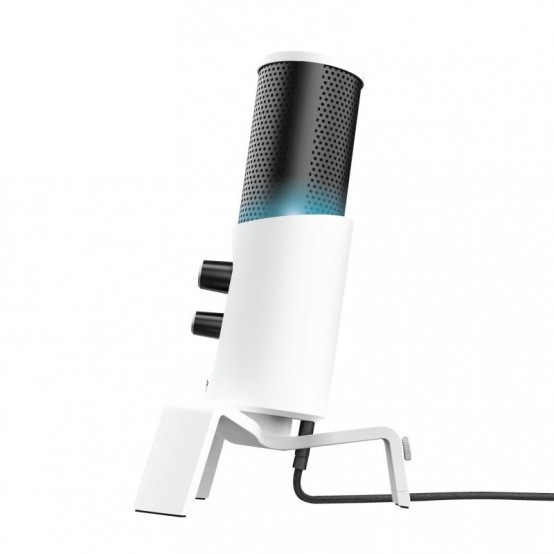 Microfon Trust GXT 258W Fyru USB 4-in-1 streaming microphone - White TR-24257