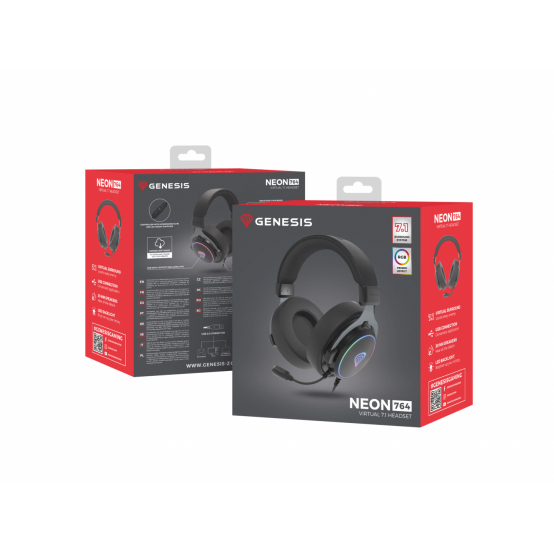 Casca Genesis Neon 764 negru NSG-2169