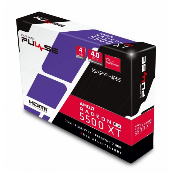 Placa video Sapphire PULSE RX 5500 XT 4G GDDR6 11295-03-20G