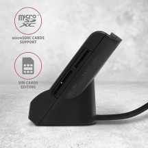 Card reader Axagon Cititor electronic carti de identitate 4-slot Smart Card, USB 2.0, SD/microSD/SIM CRE-SM2