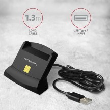 Card reader Axagon Cititor electronic carti de identitate 4-slot Smart Card, USB 2.0, SD/microSD/SIM CRE-SM2