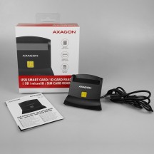 Card reader Axagon Cititor electronic carti de identitate 4-slot Smart Card, USB 2.0, SD/microSD/SIM CRE-SM2