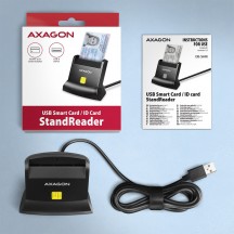 Card reader Axagon Cititor electronic carti de identitate Smart Card StandReader, USB 2.0 CRE-SM4N