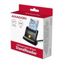 Card reader Axagon Cititor electronic carti de identitate Smart Card StandReader, USB 2.0 CRE-SM4N