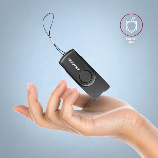 Card reader Axagon Cititor electronic carti de identitate Smart card PocketReader, USB 2.0, SD/microSD/SIM Card CRE-SMP2A