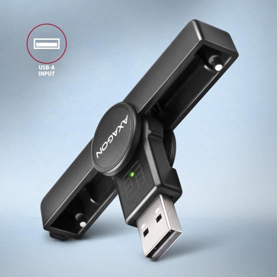 Card reader Axagon Cititor electronic carti de identitate Smart Card PocketReader, USB 2.0 CRE-SMPA
