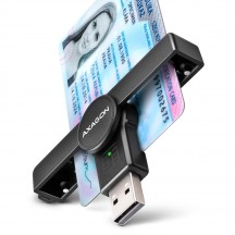 Card reader Axagon Cititor electronic carti de identitate Smart Card PocketReader, USB 2.0 CRE-SMPA