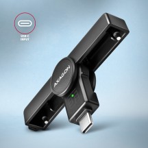 Card reader Axagon Cititor electronic carti de identitate Smart Card PocketReader, USB-C CRE-SMPC
