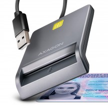 Card reader Axagon Cititor electronic carti de identitate Smart Card FlatReader, USB 2.0 CRE-SM3T