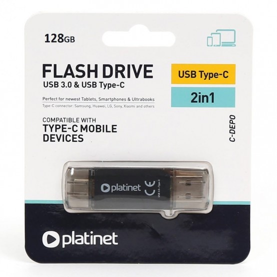 Memorie flash USB Platinet C-Depo PMFC128 PLYFD128GPLC