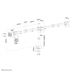 Suport Neomounts  FPMA-D550D3BLACK 2