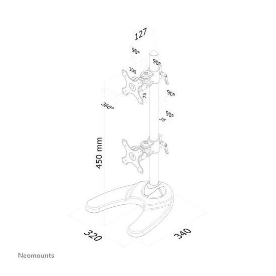 Suport Neomounts  FPMA-D700DDV