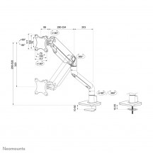 Suport Neomounts  DS70S-950WH1