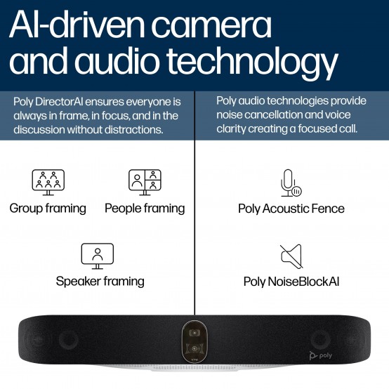 Camera web HP Poly Studio V72 Video Bar AV1E3AAAC3