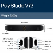Camera web HP Poly Studio V72 Video Bar AV1E3AAAC3